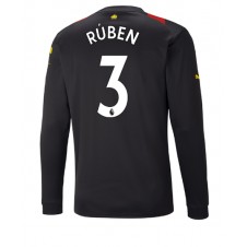 Manchester City Ruben Dias #3 Bortatröja 2022-23 Långa ärmar
